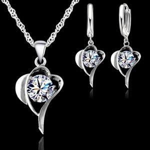 New Heart Necklace and Earring Set